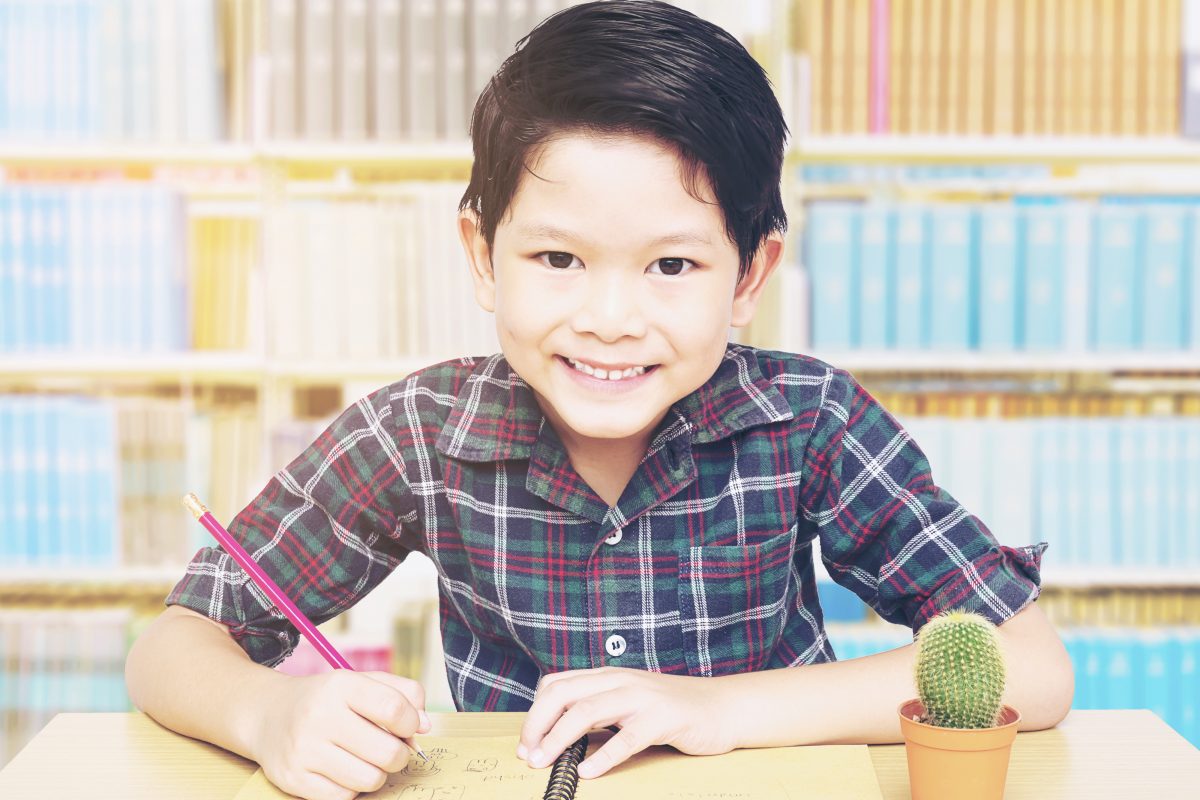male elementary student